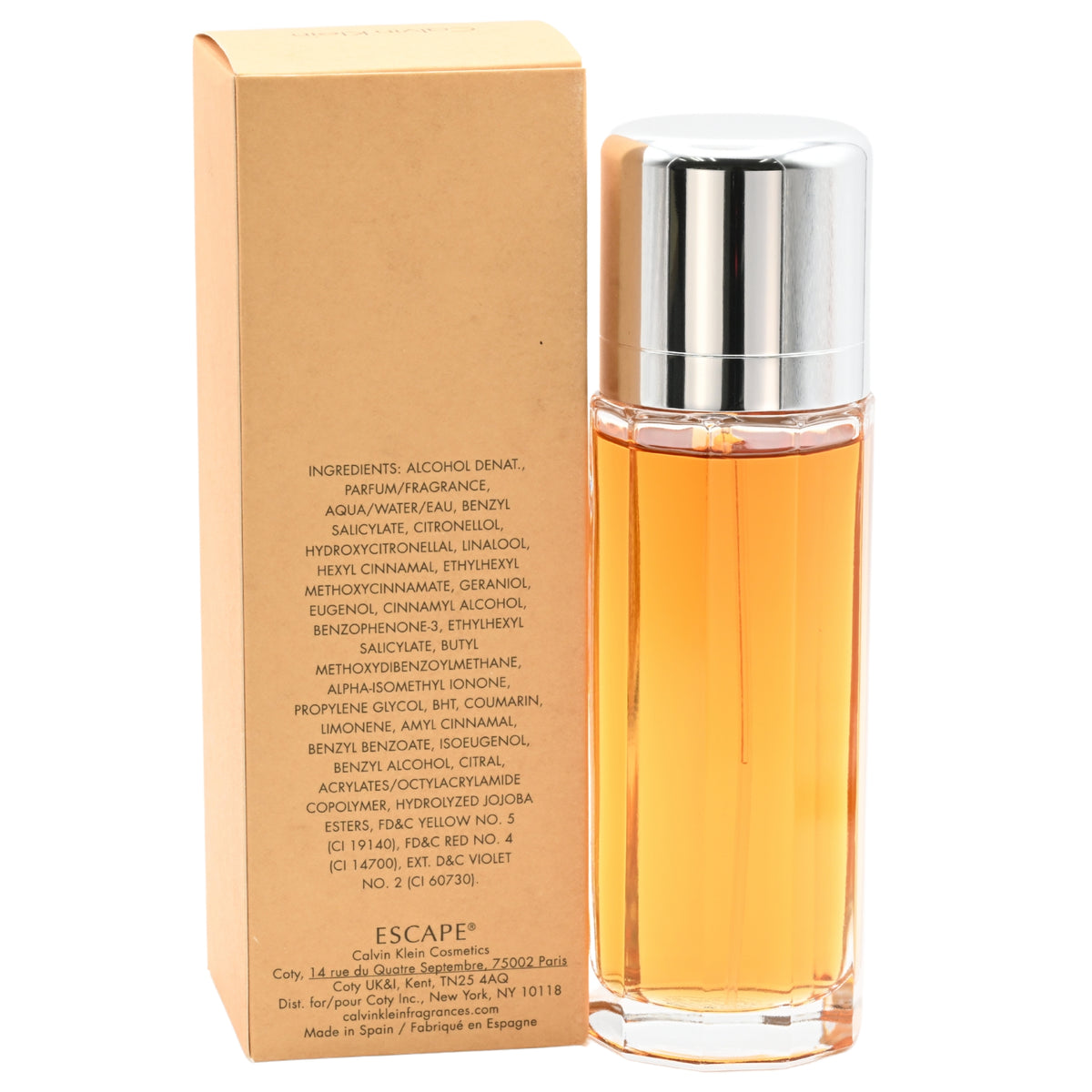 ESCAPE by Calvin Klein Perfume for Women EDP 3.3 / 3.4 oz New in Box 088300108404