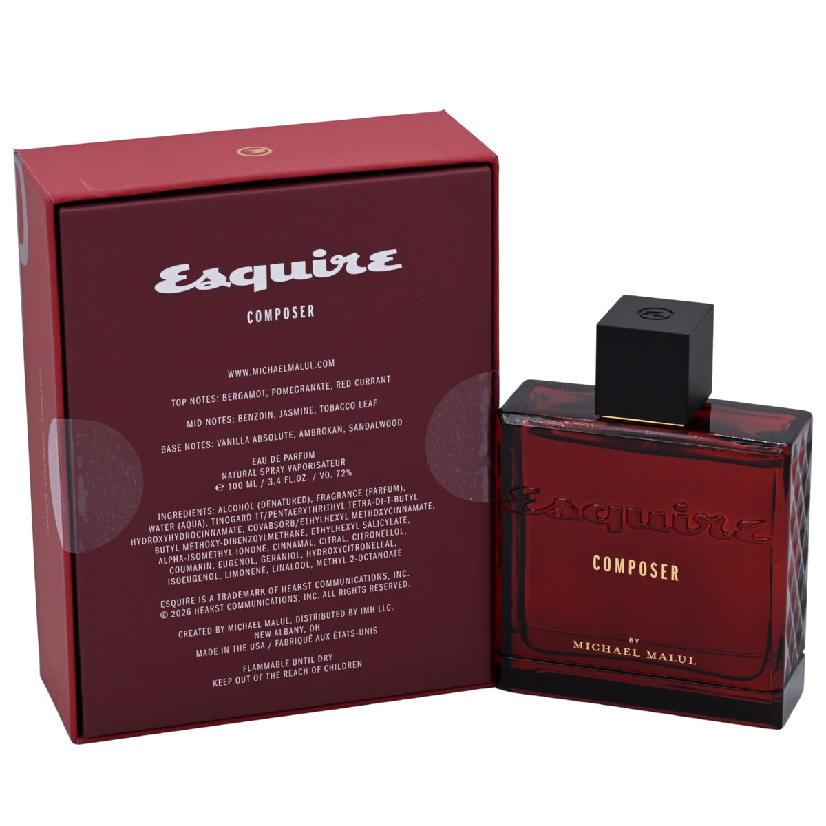 Esquire Composer by Michael Malul for men EDP 3.3 / 3.4 oz New in Box 810181101003