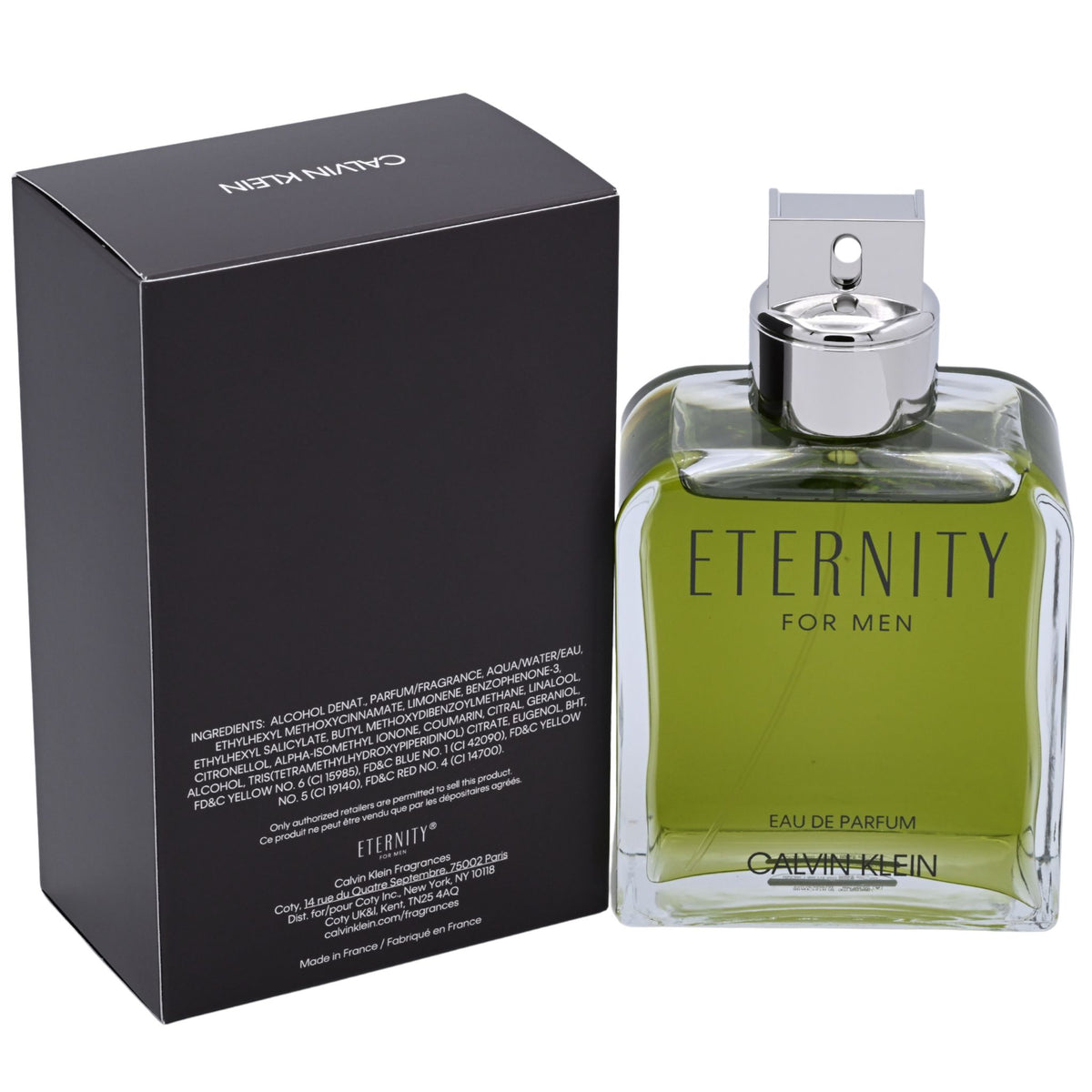 ETERNITY by Calvin Klein Perfume for men EDP 6.7 / 6.8 New in box 3614228979337