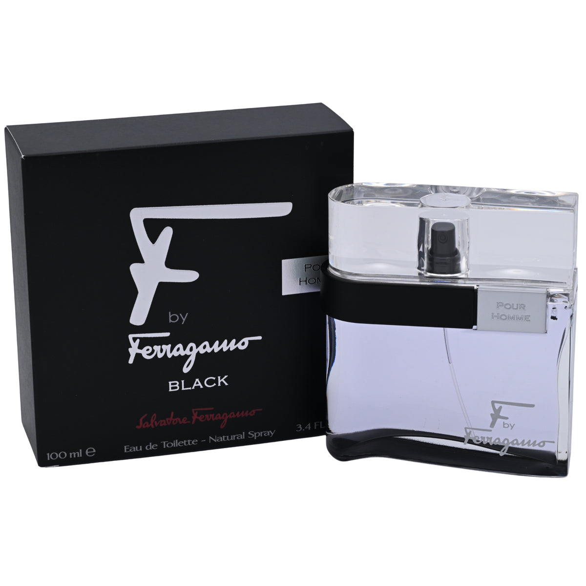 F Ferragamo BLACK Pour Homme Men Cologne 3.4 / 3.3 oz edt New in Box 8032529118050