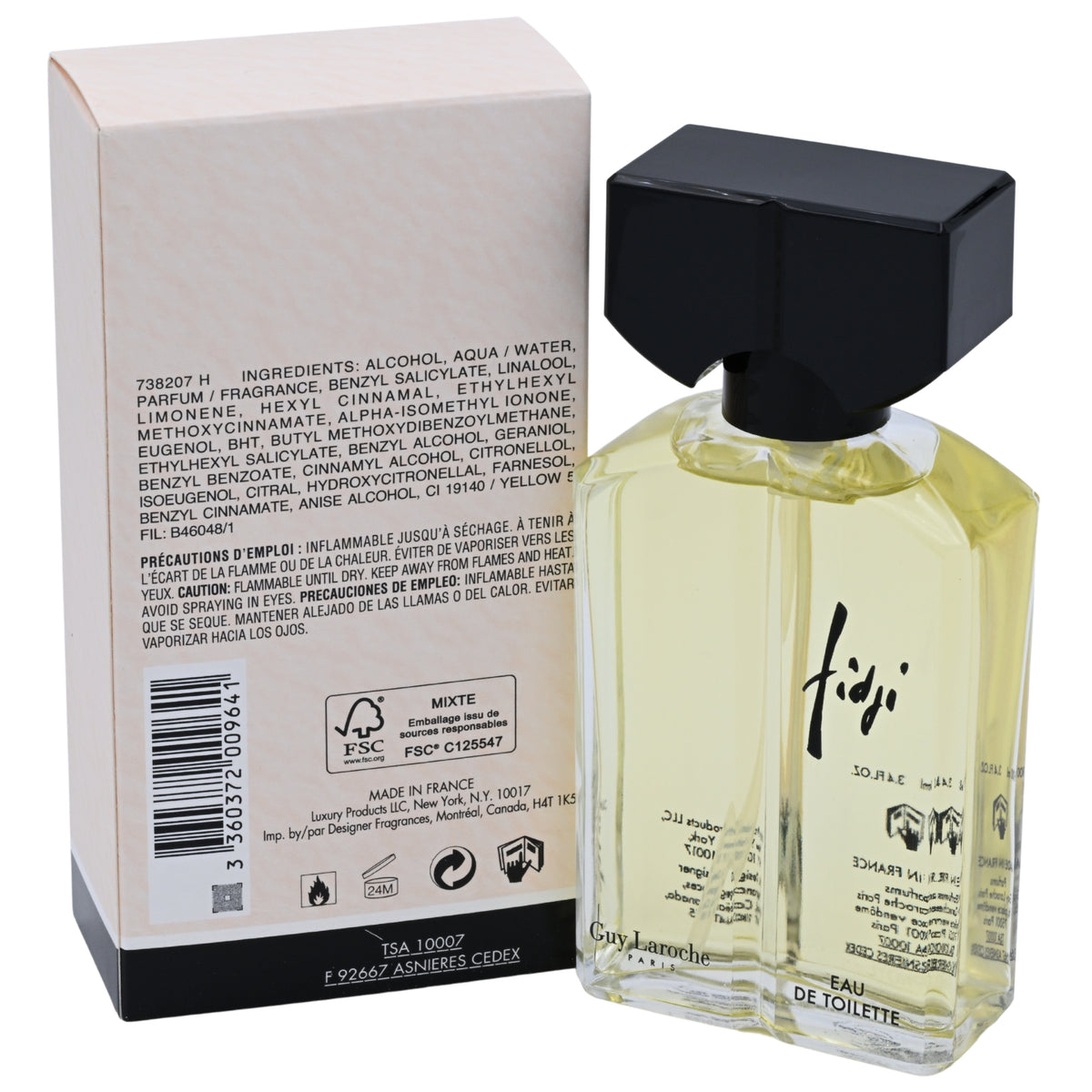 Fidji by Guy Laroche Perfume for Women edt 3.3 / 3.4 oz BRAND NEW IN BOX 3360372009641
