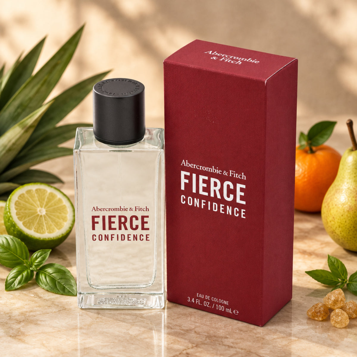 Fierce Confidence by Abercrombie & Fitch for men EDC 3.3 / 3.4 oz New in Box 085715170439