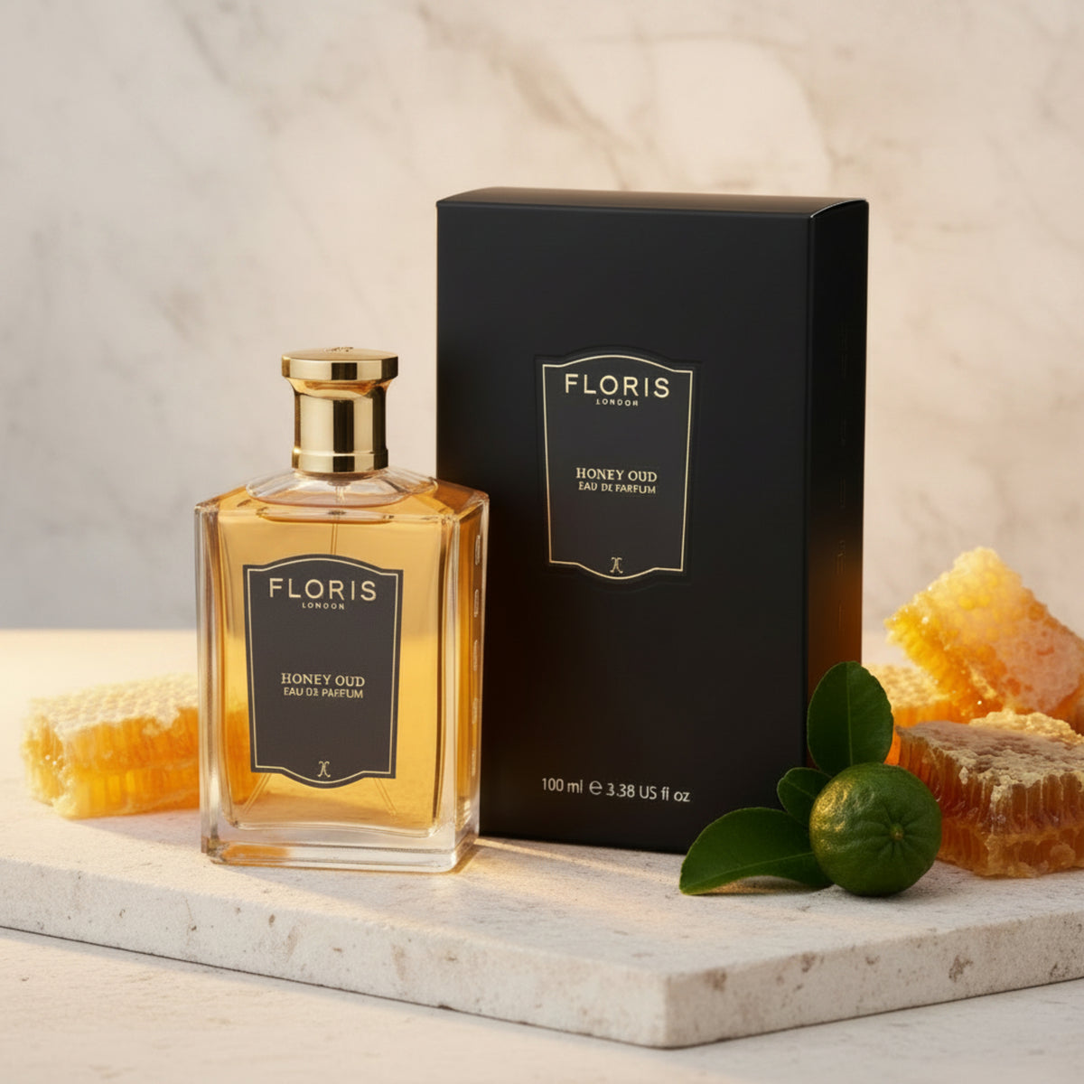 Floris Honey Oud Eau de Parfum (EDP) Unisex Spray 3.4 oz / 100 ml New Retail Box 886266471040