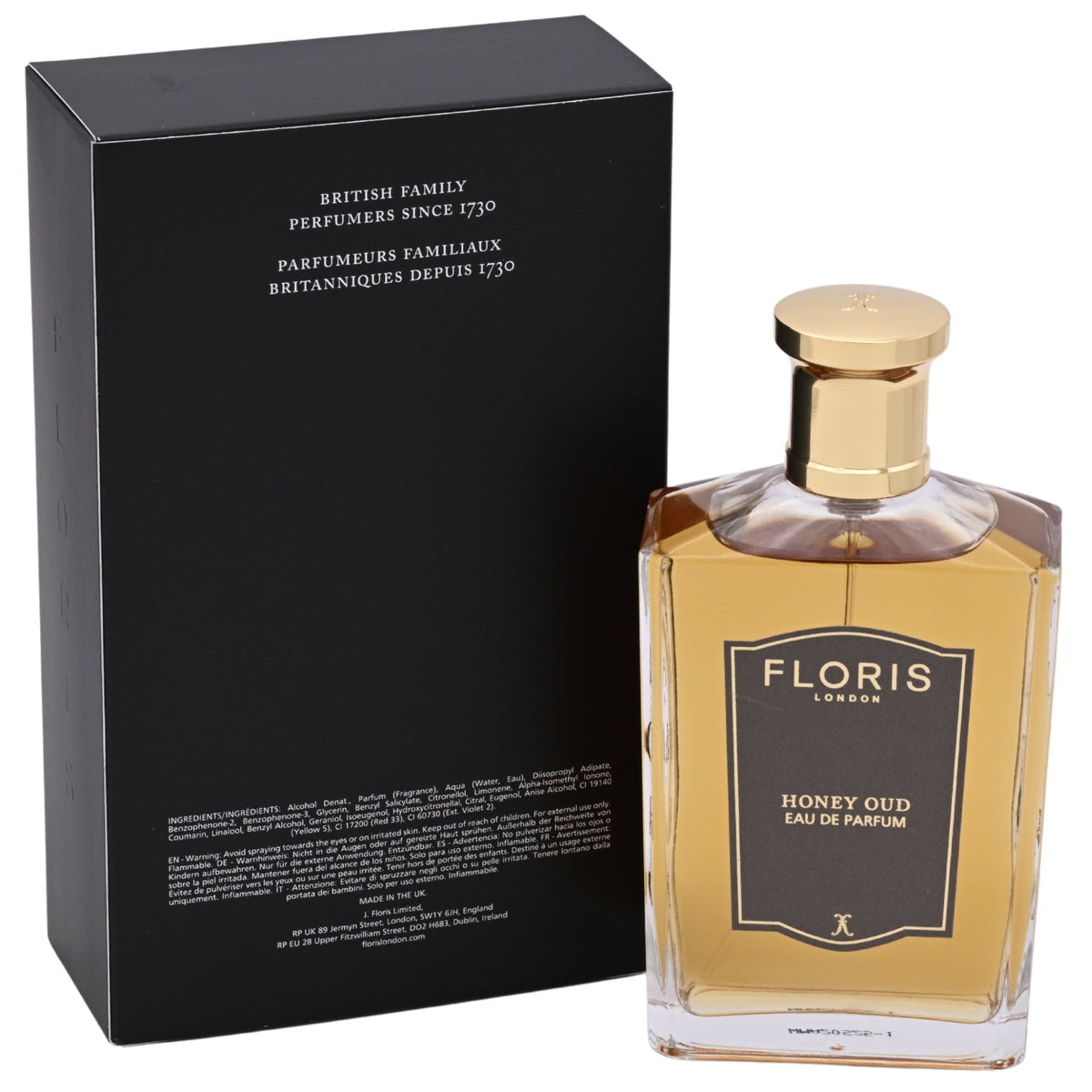 Floris Honey Oud Eau de Parfum (EDP) Unisex Spray 3.4 oz / 100 ml New Retail Box 886266471040