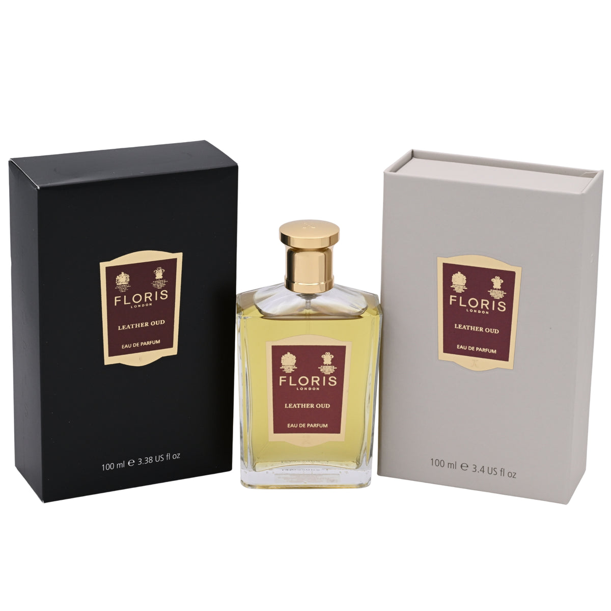 Floris Leather Oud Eau de Parfum Spray, Unisex, 3.4 oz (100 mL) - New Retail Box 886266461041