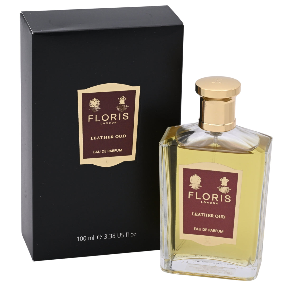 Floris Leather Oud Eau de Parfum Spray, Unisex, 3.4 oz (100 mL) - New Retail Box 886266461041
