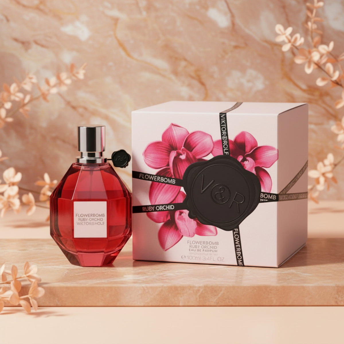 Flowerbomb Ruby Orchid by Viktor & Rolf for her EDP 3.3 /3.4 oz New in Box 3614273622639