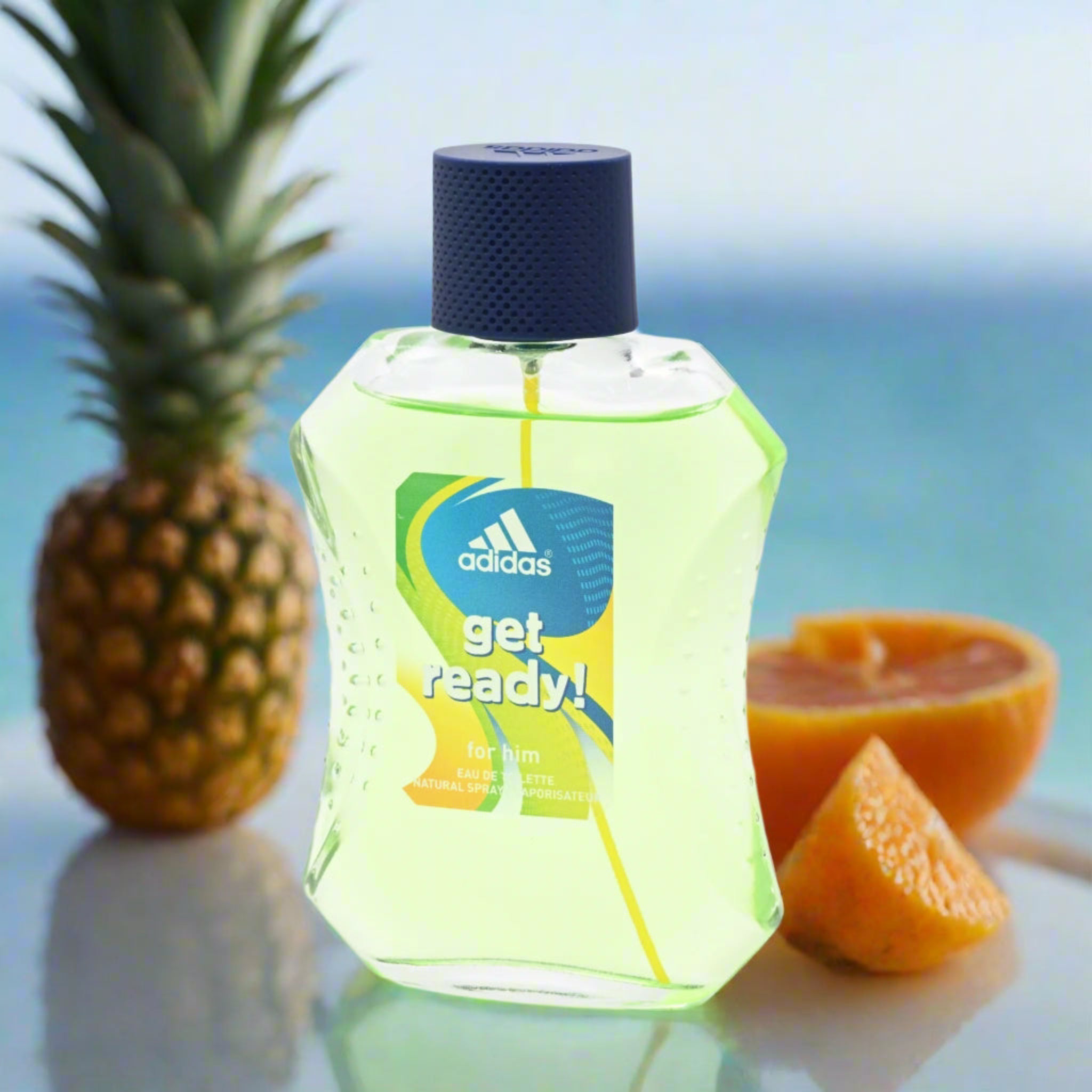 Geraid Eau de Cologne 80ml 男性用 Get Ready! Adidas Cologne 3.4 oz 3.3 EDT for Men