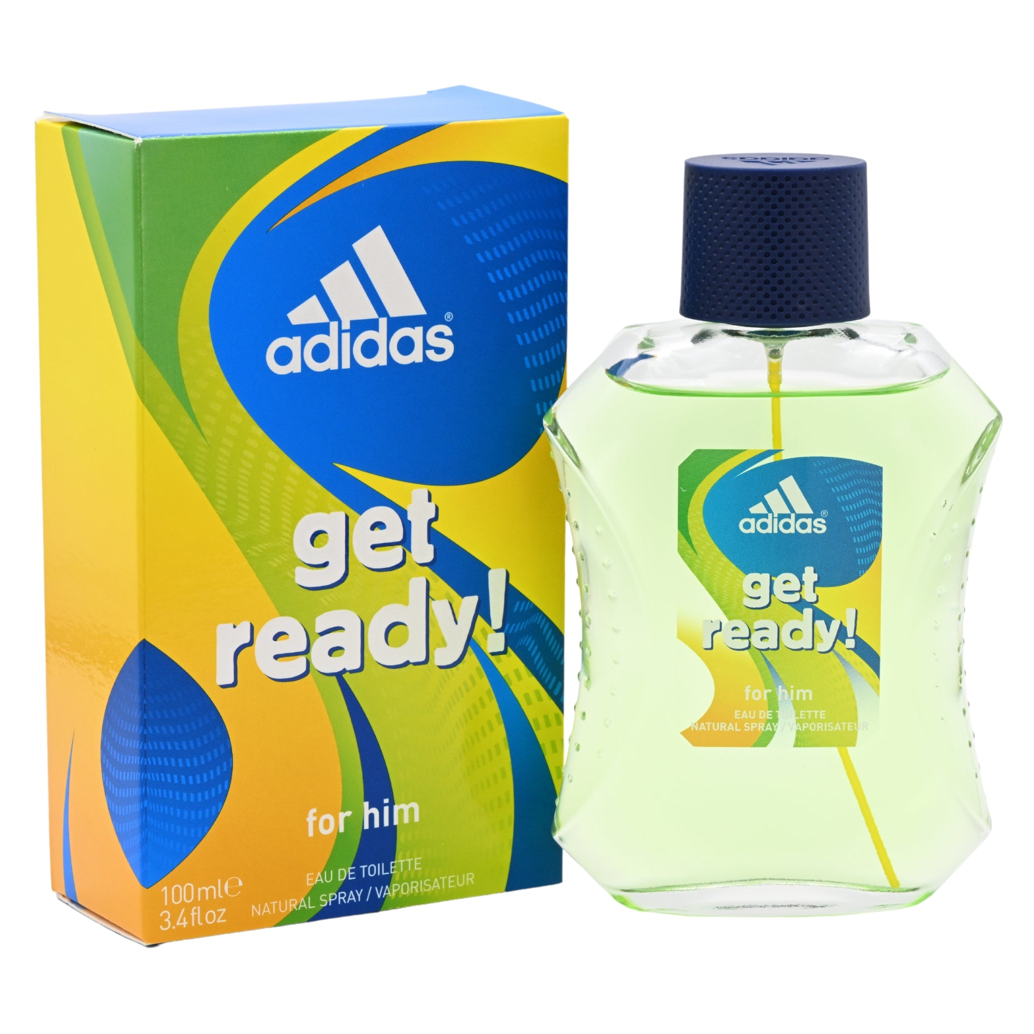 Get Ready! Adidas Cologne 3.4 oz 3.3 EDT for Men