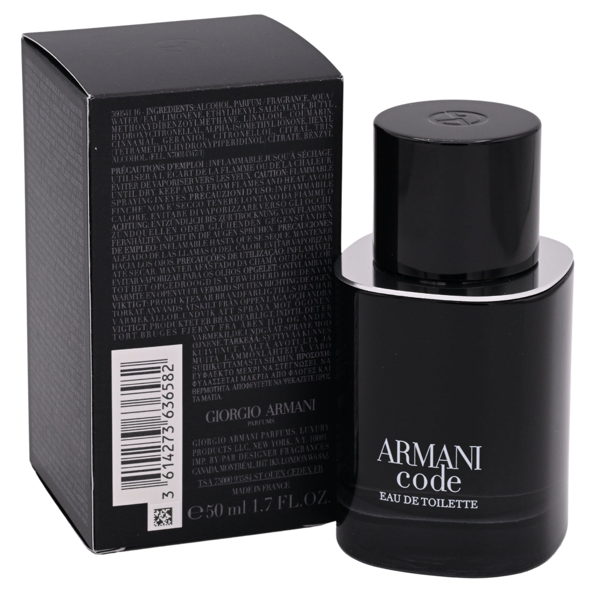 Giorgio Armani Armani Code Eau de Toilette (EDT) Spray for Men 1.7 fl oz (50 ml) - Refillable 3614273636582