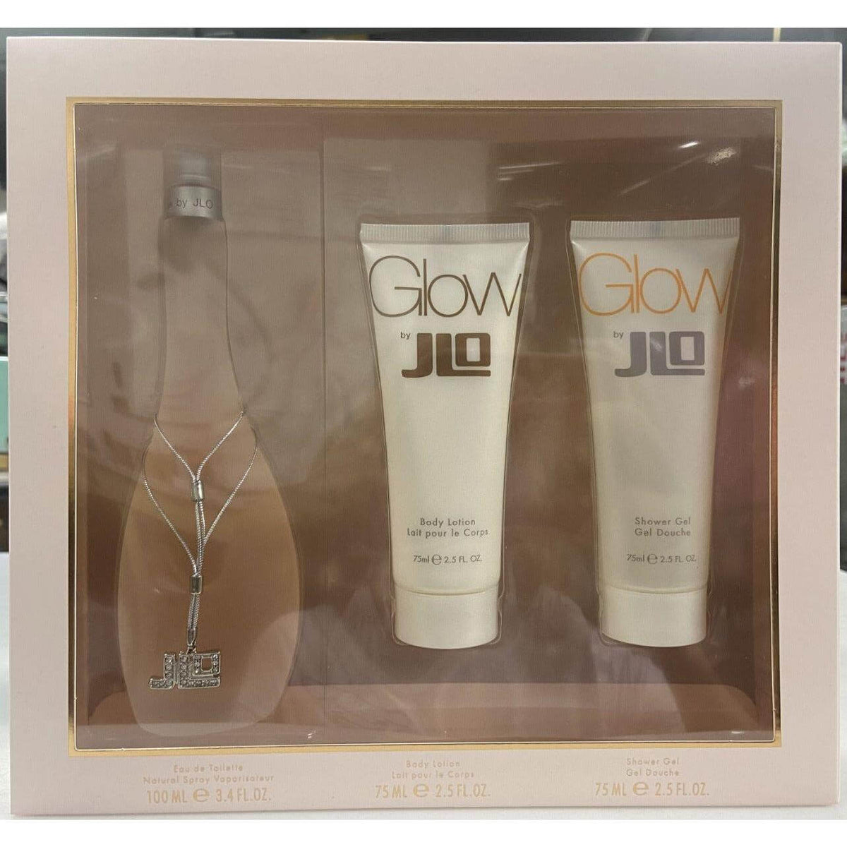 Glow by Jennifer Lopez for women 3 pcs gift set New in Box 5050456007530