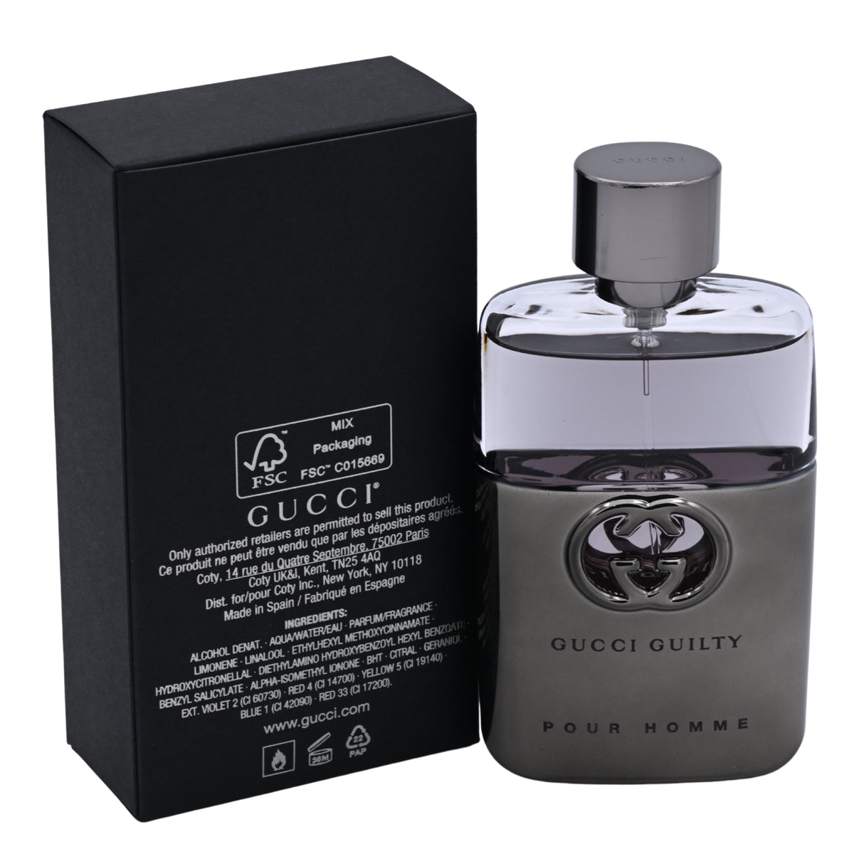 Gucci Guilty by Gucci cologne for men EDT 1.6 oz New in Box 737052339207