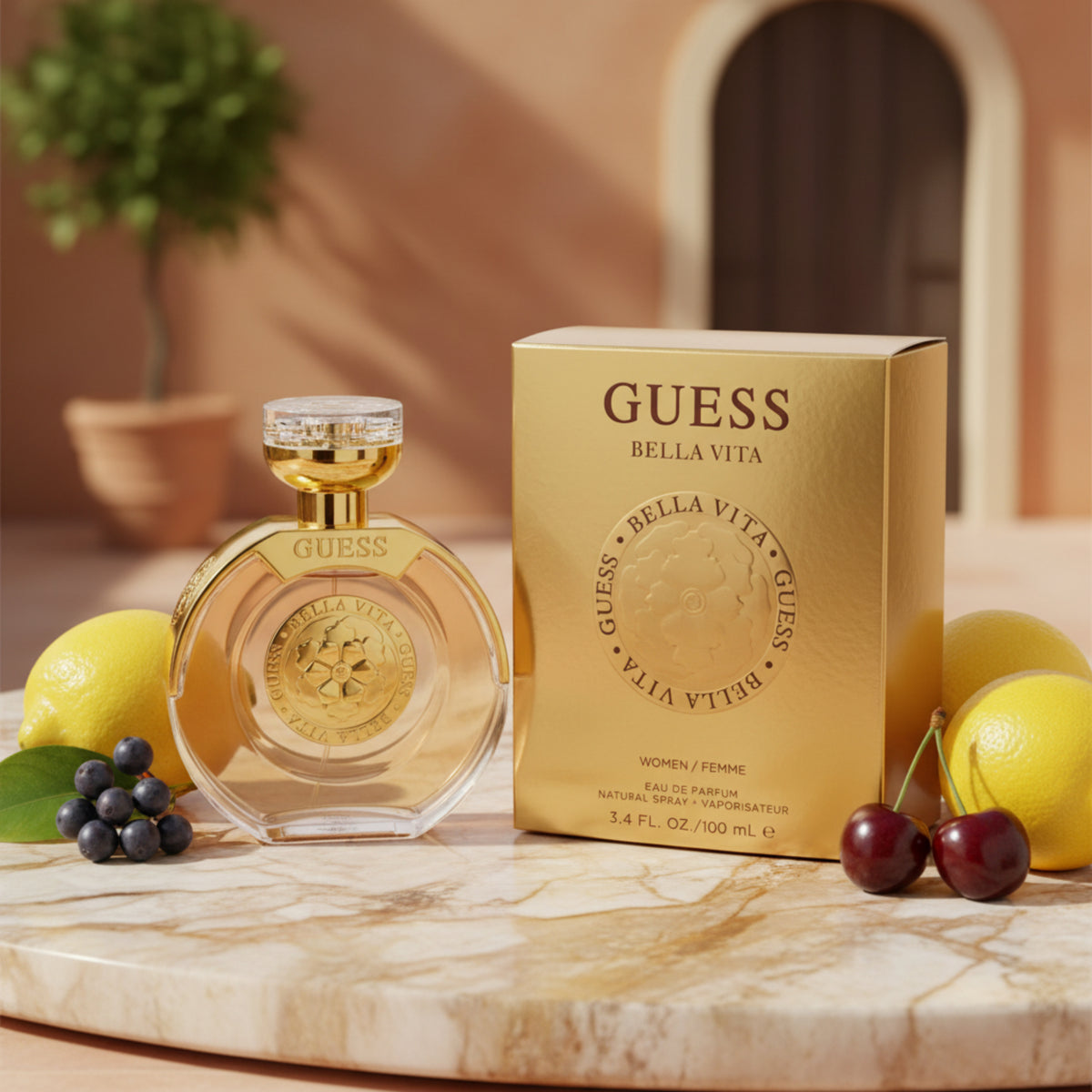 Guess Bella Vita Eau de Parfum Spray for Women 3.4 fl oz (New in Retail Box) 085715333001