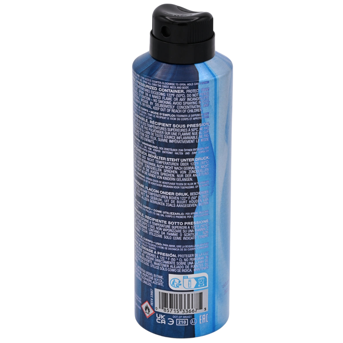 Guess Elements Blue Frost Deodorizing Body Spray for Men 6.0 oz 085715336675