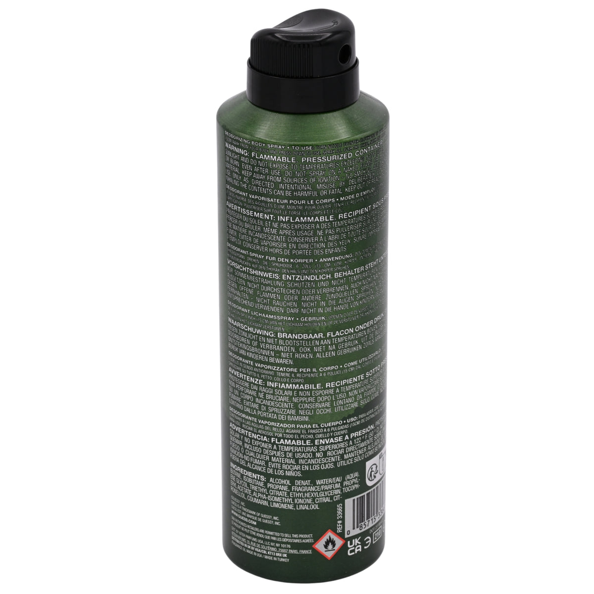 Guess Elements Forest Green Deodorizing Body Spray for Men, 6.0 oz 085715336651