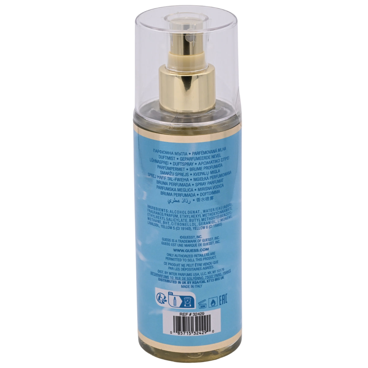 Guess Seductive Blue Fragrance Mist for Women 8.4 fl oz (250 ml) by Inter Parfums USA, LLC 085715324290