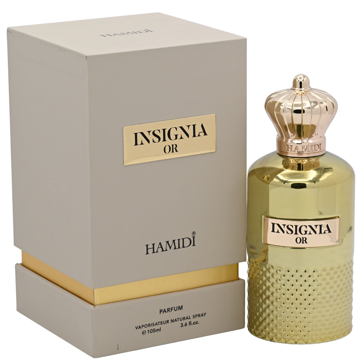 Hamidi Insignia Or EDP Spray Men, 3.6 oz 105ml New Box 6294015179002