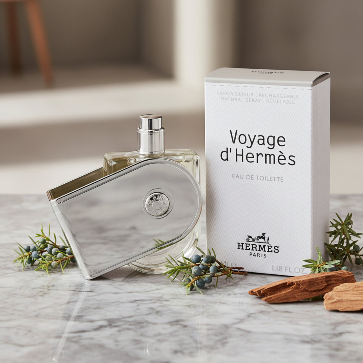 Hermes Voyage d'Hermès Eau de Toilette Spray Unisex 1.18 oz New Retail Box 3346130012696