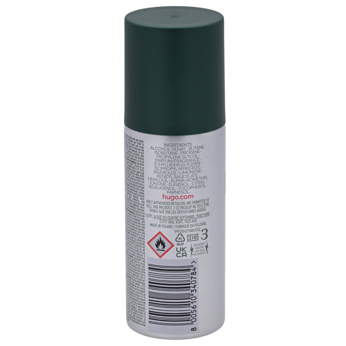 Hugo Boss Man by Hugo Deodorant Spray 3.6 oz 8005610340784