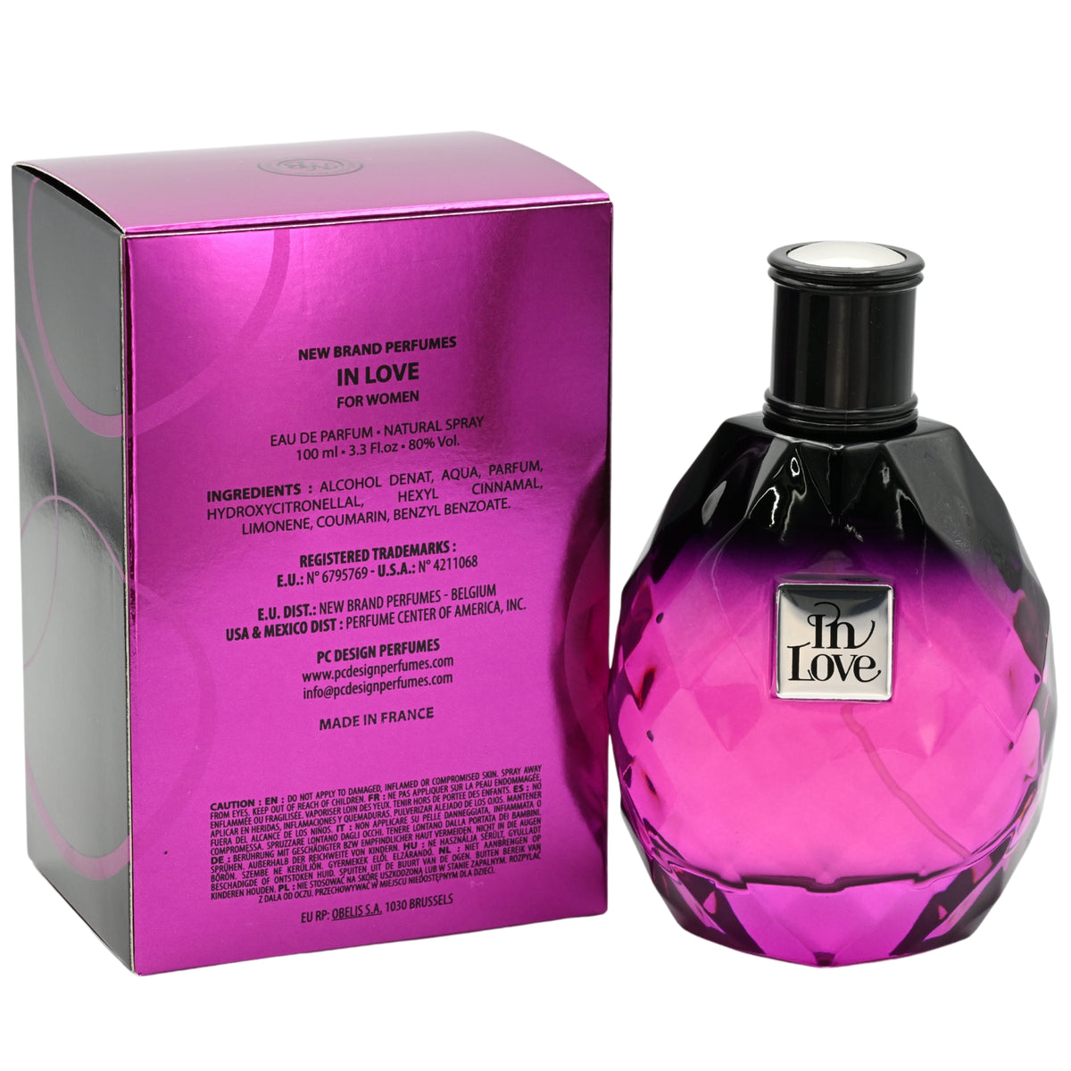 In Love by New Brand Perfumes for women EDP 3.3 /3.4 oz New In Box 5425017734468