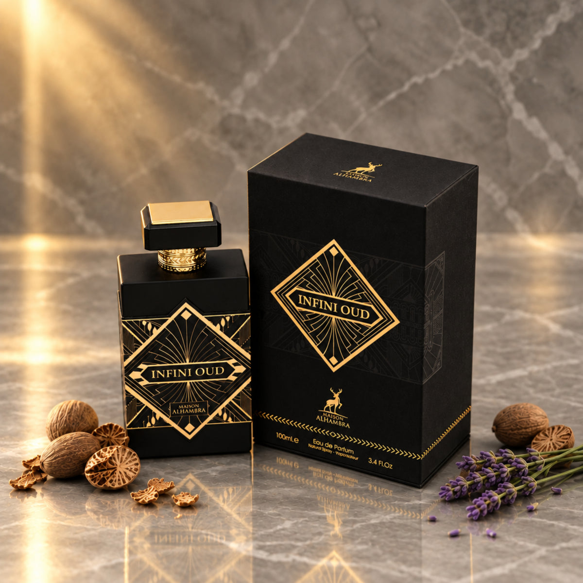 Infini Oud by Maison Alhambra perfume for unisex EDP 3.3 / 3.4 oz New in Box 6291108735428