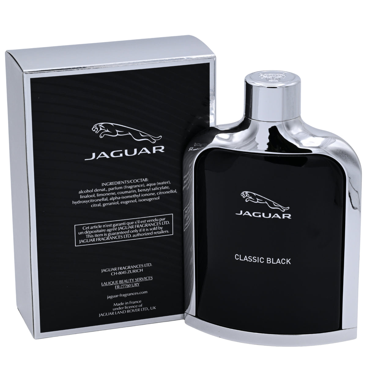 JAGUAR CLASSIC BLACK by Jaguar 3.3 / 3.4 oz EDT Spray for Men New In Box 3562700373145