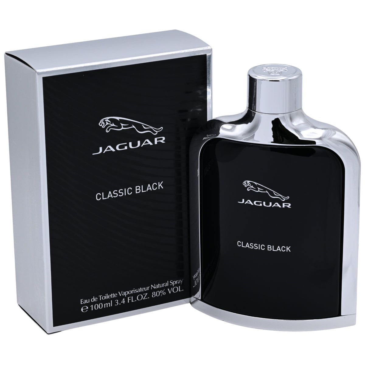 JAGUAR CLASSIC BLACK by Jaguar 3.3 / 3.4 oz EDT Spray for Men New In Box 3562700373145