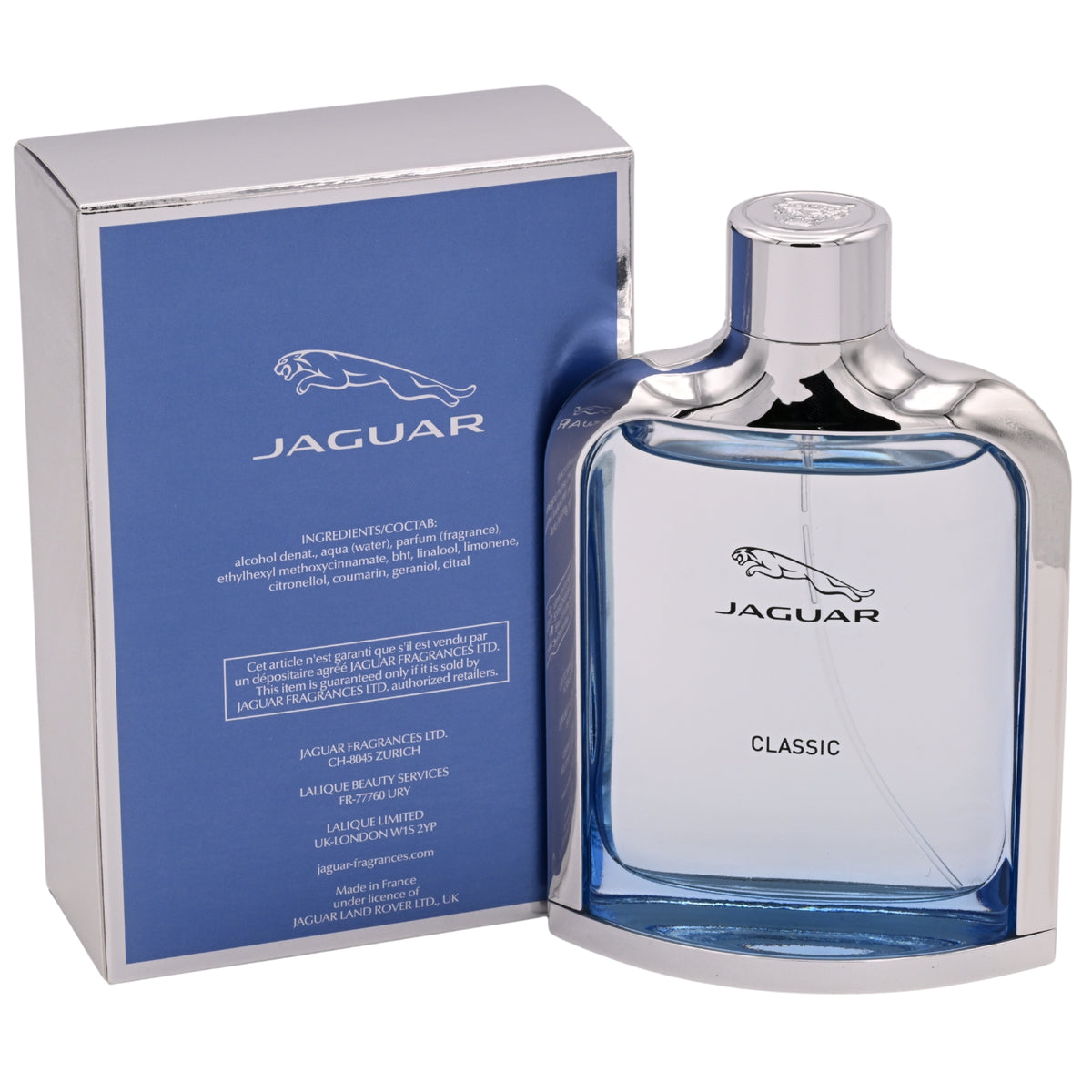 Jaguar Classic (Blue) by Jaguar Cologne 3.4 oz Spray 3.3 for Men edt NEW IN BOX 3562700373084