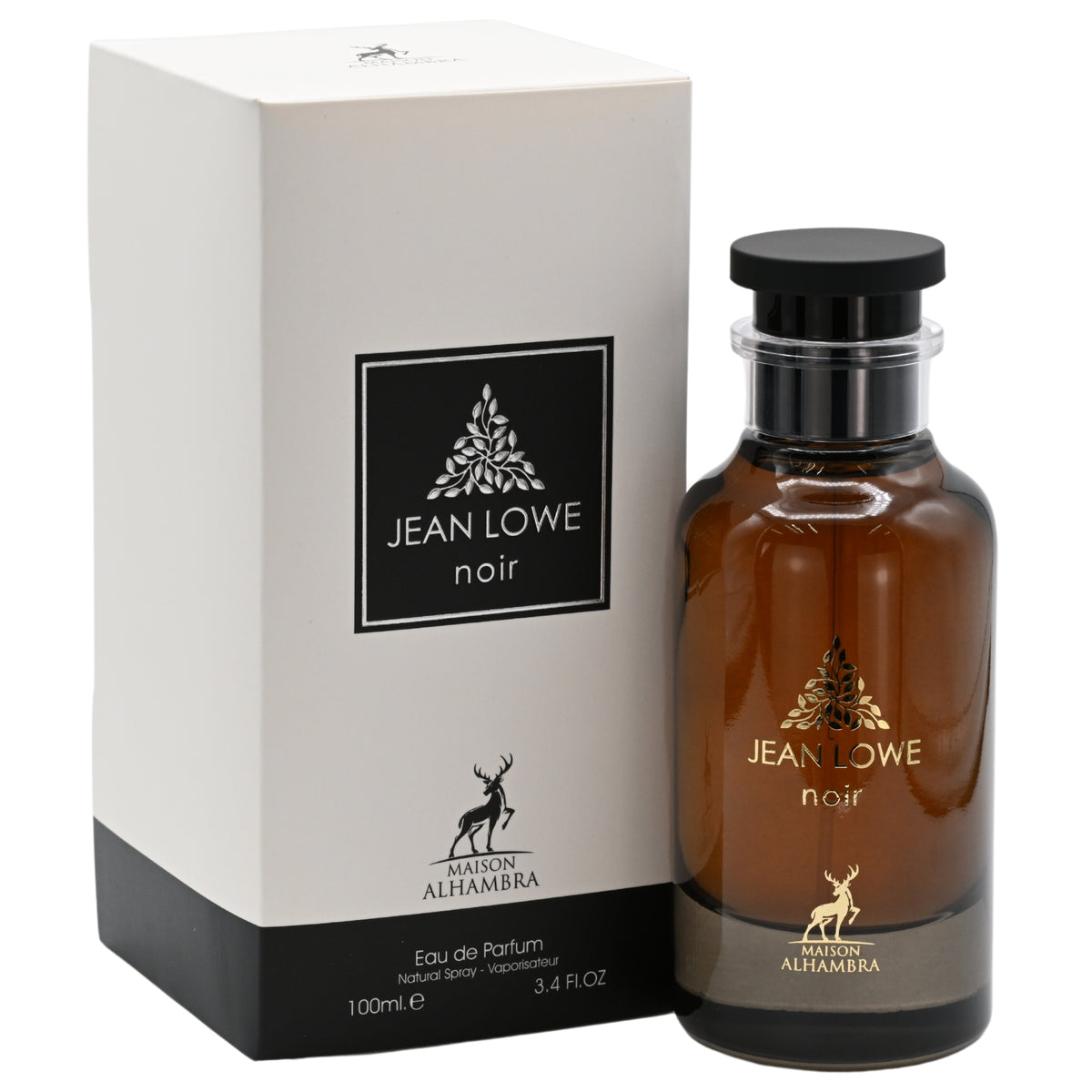Jean Lowe Noir by Maison Alhambra for unisex EDP 3.3 / 3.4 oz New in Box 6291108735534