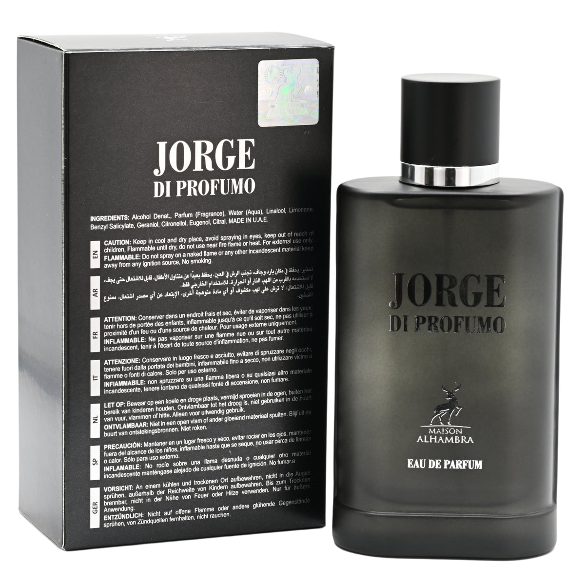 Jorge Di Profumo by Maison Alhambra cologne men EDP 3.3 / 3.4 oz New in Box 6291108730140
