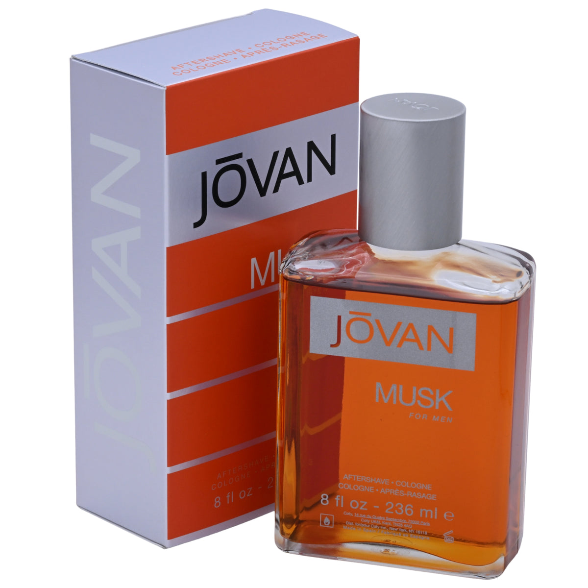 Jovan Musk by Coty after shave for men 8 / 8.0 oz New in Box 035017009104