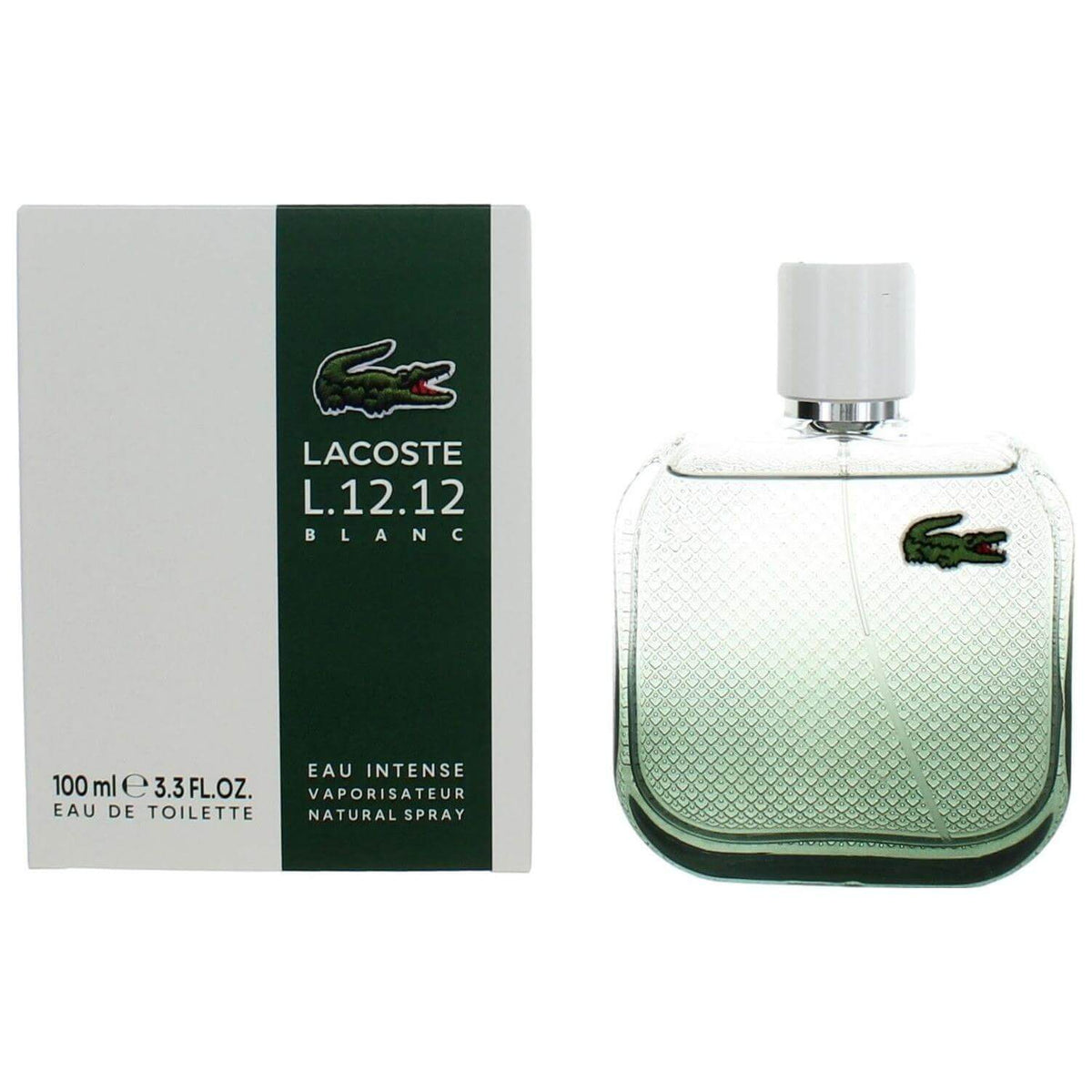 Lacoste L.12.12 Blanc Intense by Lacoste men EDT 3.3 / 3.4 oz New in Box 3616303459895