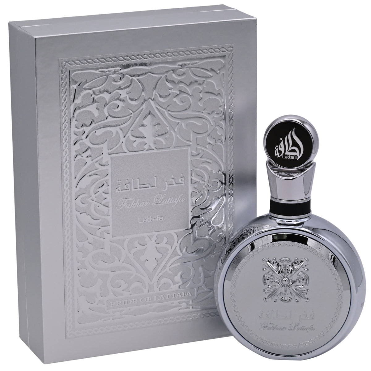 Lattafa Fakhar Platin Eau de Parfum Spray for Men 3.4 oz (100 ml) - Lattafa Perfumes 6290362345817