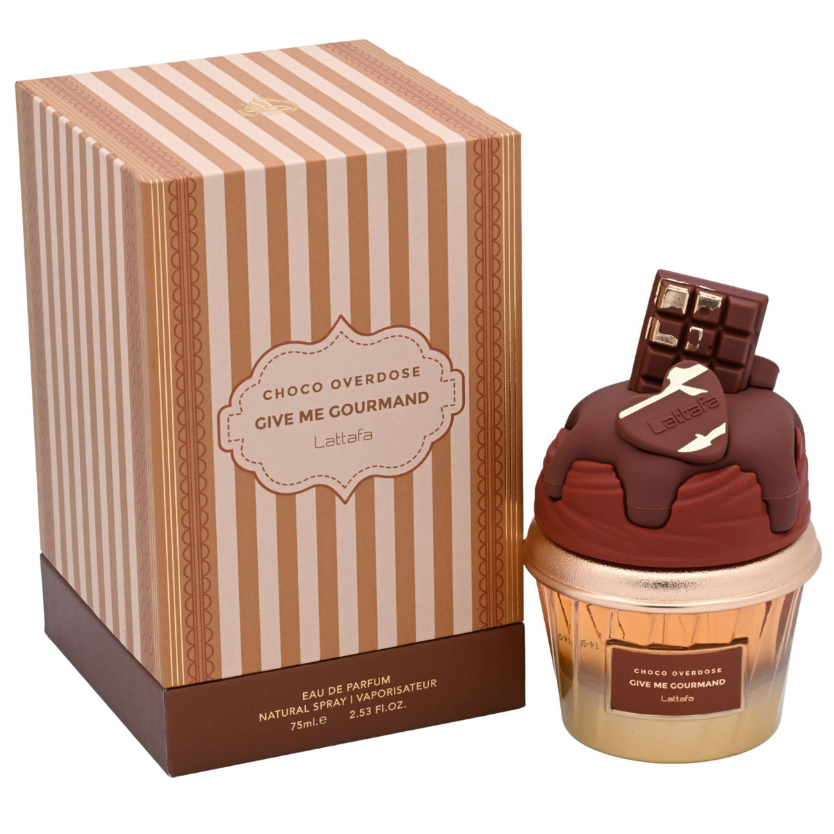 Lattafa Give Me Gourmand Choco Overdose Eau de Parfum Spray for Women 2.5 oz 6290362349679
