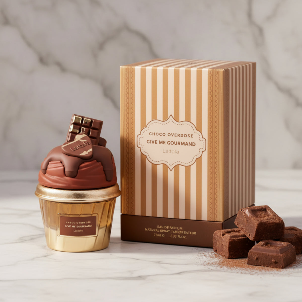 Lattafa Give Me Gourmand Choco Overdose Eau de Parfum Spray for Women 2.5 oz 6290362349679