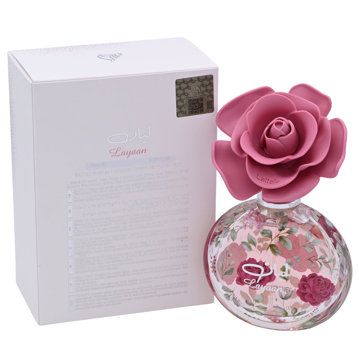 Lattafa Layaan Eau de Parfum Spray for Women 2.53 oz / 75 ml (Lattafa Perfumes) 6290360598895