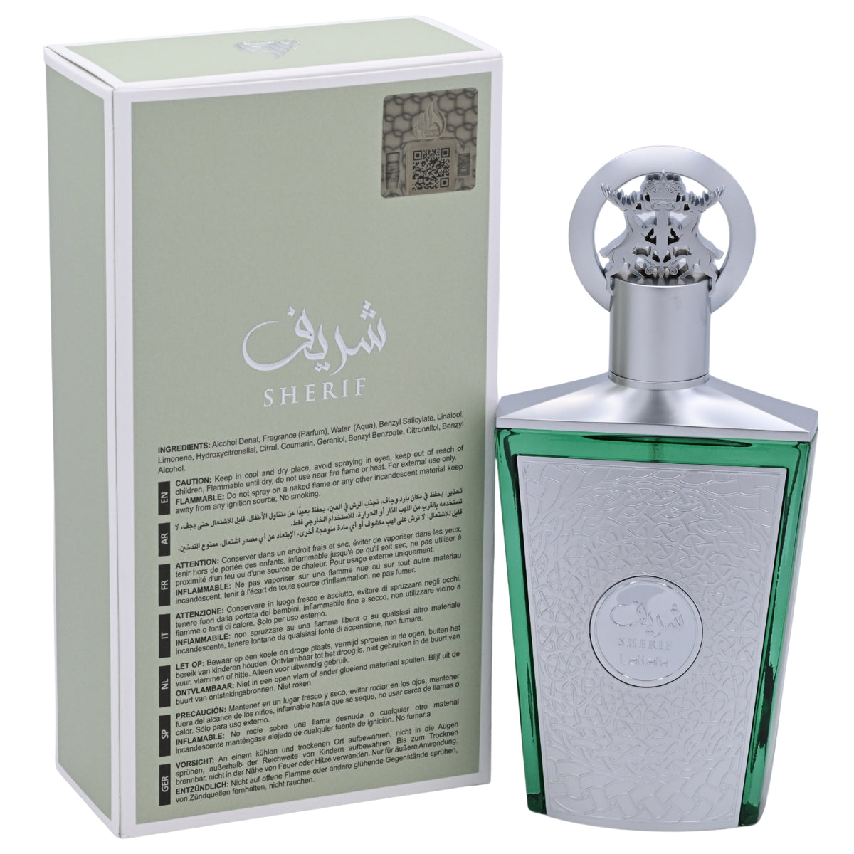 Lattafa Sherif Eau de Parfum Spray Unisex 3.4 oz (100 ml) New Retail Box 6290362347484