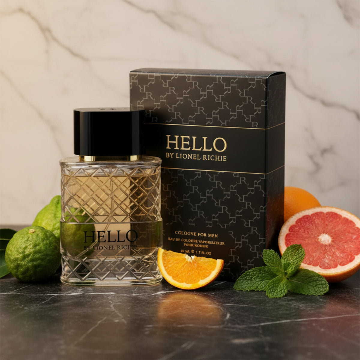 Lionel Richie Hello Men EDC Spray 1.7 oz 50ml New Box 5060426155987