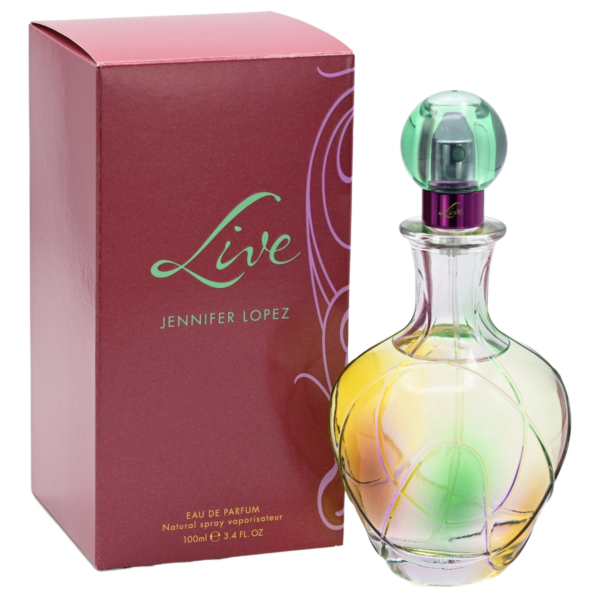 LIVE by J.LO Jennifer Lopez Perfume 3.3 oz / 3.4 oz New in Box 3414200122023