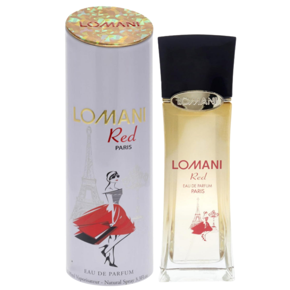 Lomani Red Eau de Parfum (EDP) Spray for Women 3.3 oz / 100 ml 3610400036522