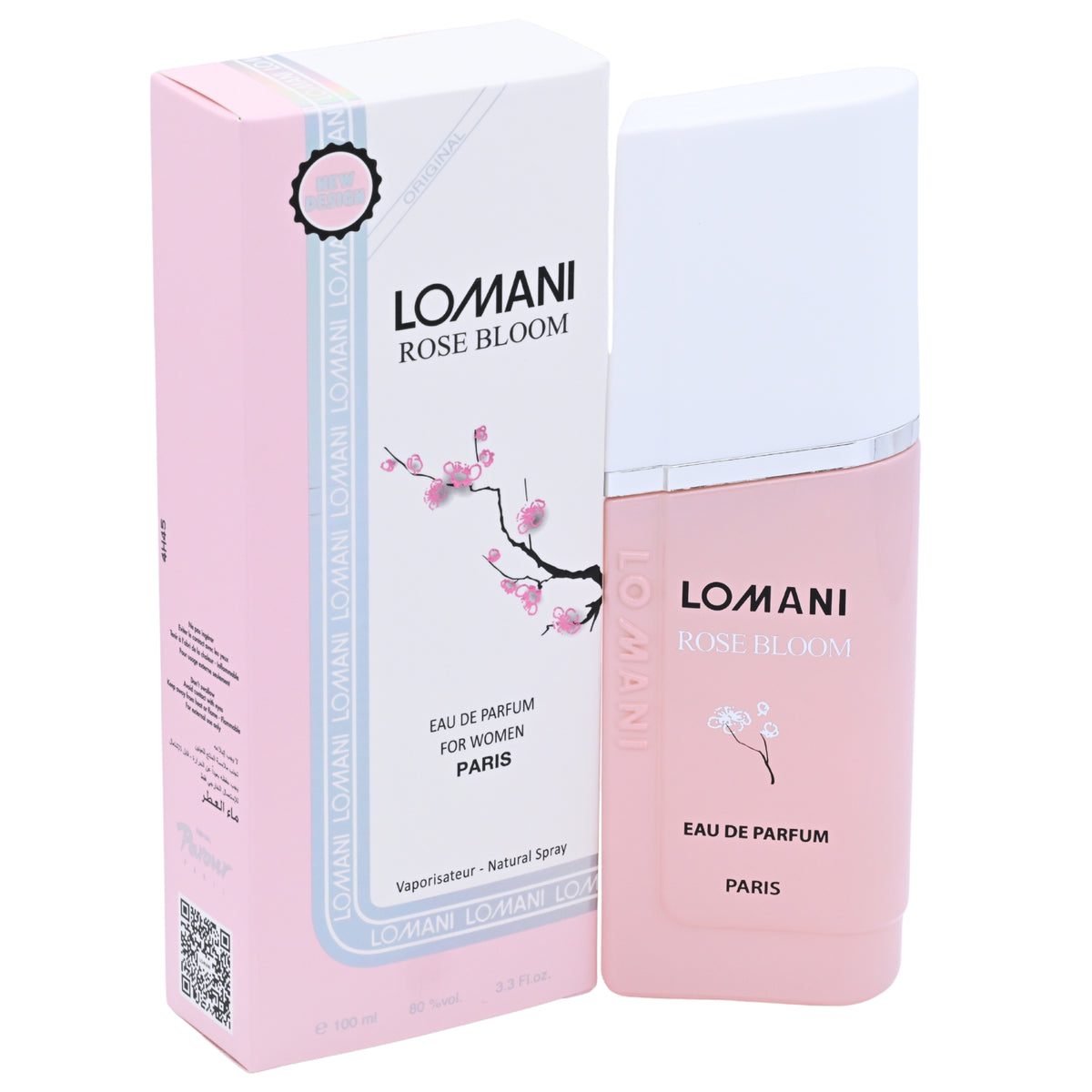 Lomani Rose Bloom Eau de Parfum Spray for Women 3.3 oz (100 ml) - New Retail Box 3610400038373