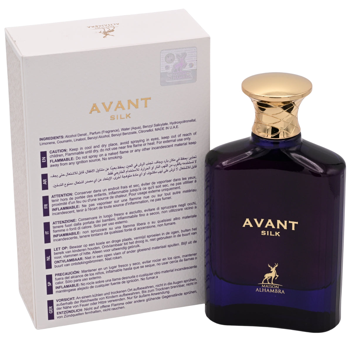 Maison Alhambra Avant Silk Eau de Parfum Spray Unisex 3.4 oz (100 ml) - Maison Alhambra 6290362340768