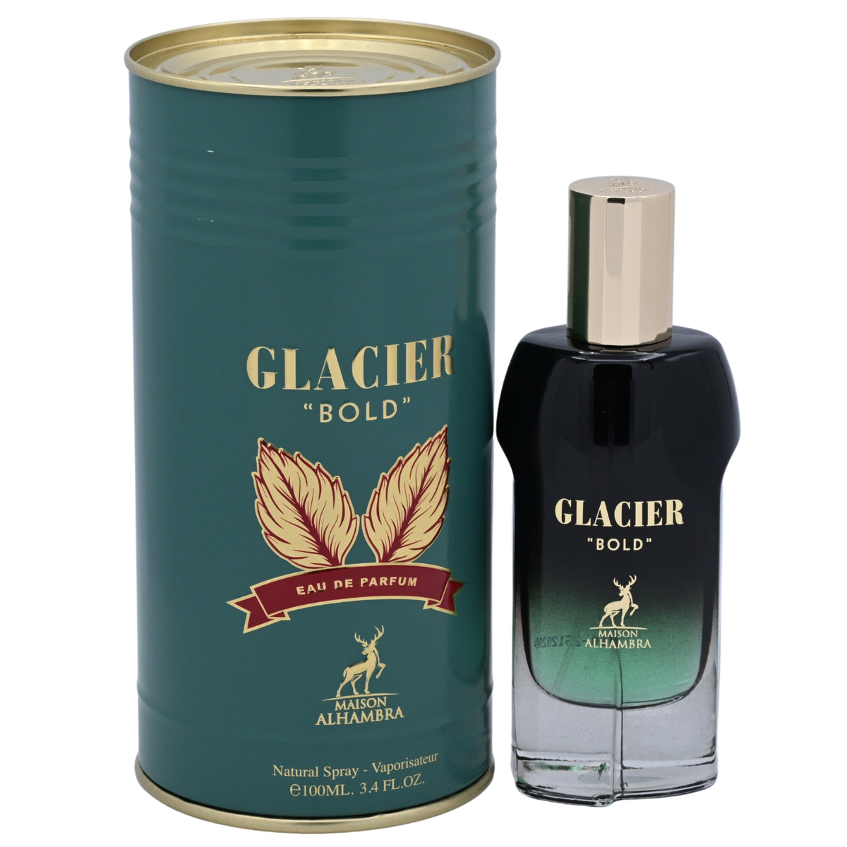 Maison Alhambra Glacier Bold Eau de Parfum Spray, Unisex, 3.4 oz (100 ml) - New Retail Box 6290360590622