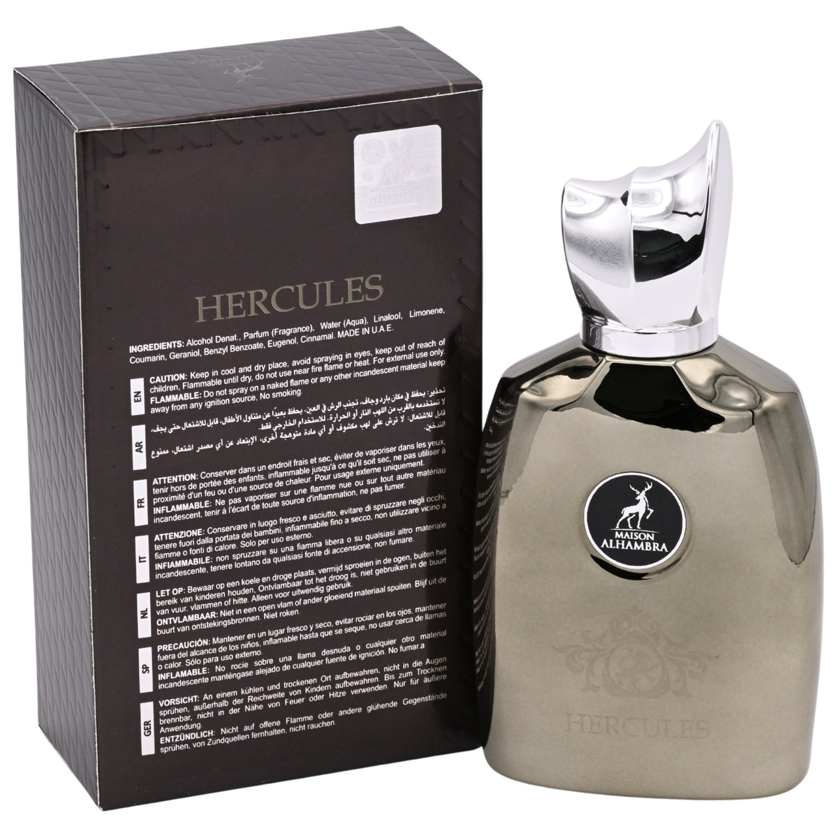 Maison Alhambra Hercules Eau de Parfum Spray for Men, 3.4 fl oz (100 ml) 6291107459233