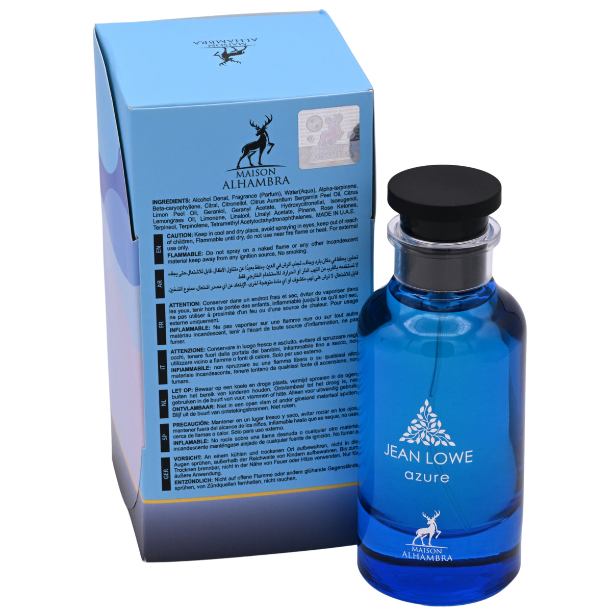 Maison Alhambra Jean Lowe Azure Eau de Parfum (EDP) Unisex Spray 3.4 oz (100 ml) 6290362340546
