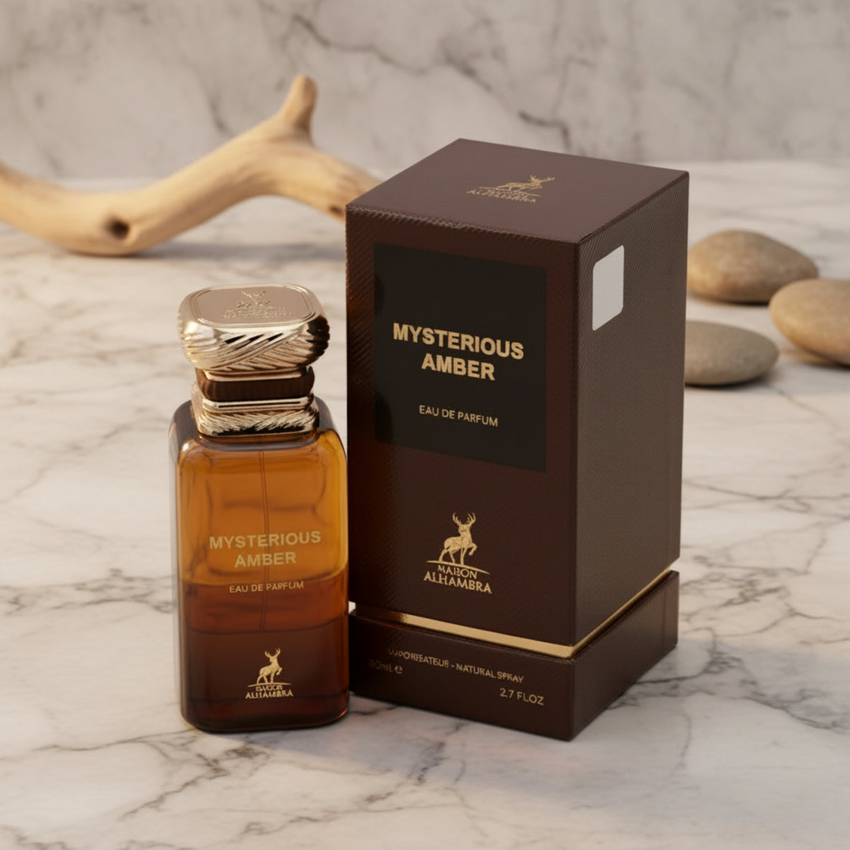 Maison Alhambra Mysterious Amber Eau de Parfum Spray Unisex 2.7 oz (80 ml) New Retail Box 6290360599182