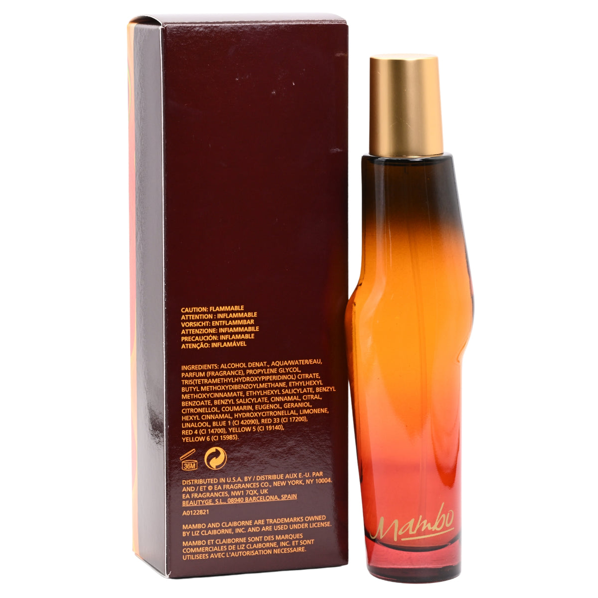 MAMBO Cologne by LIZ CLAIBORNE Spray 3.4 oz for Men EDT New in Box 098691018251