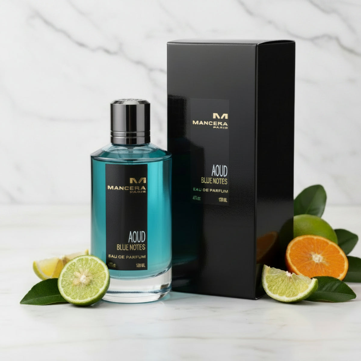 Mancera Aoud Blue Notes Eau de Parfum (EDP) Unisex Spray 4.0 oz / 120 ml, Made in France 3760265190089