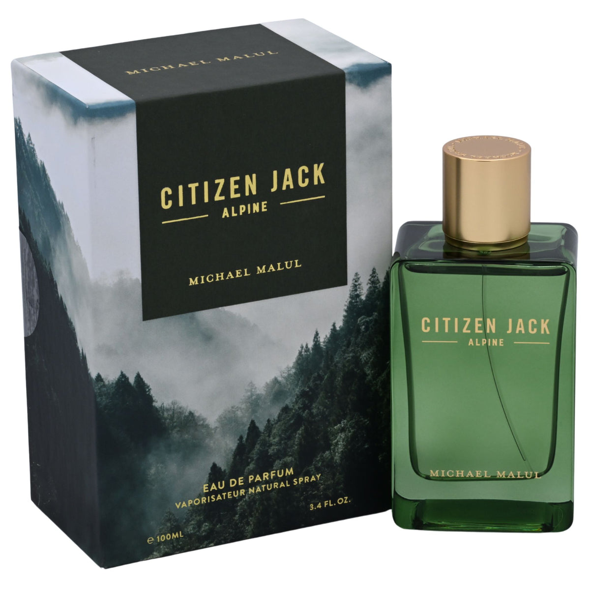 Michael Malul Citizen Jack Alpine EDP Spray Men 3.4 oz (100ml) New in Box 810181101133