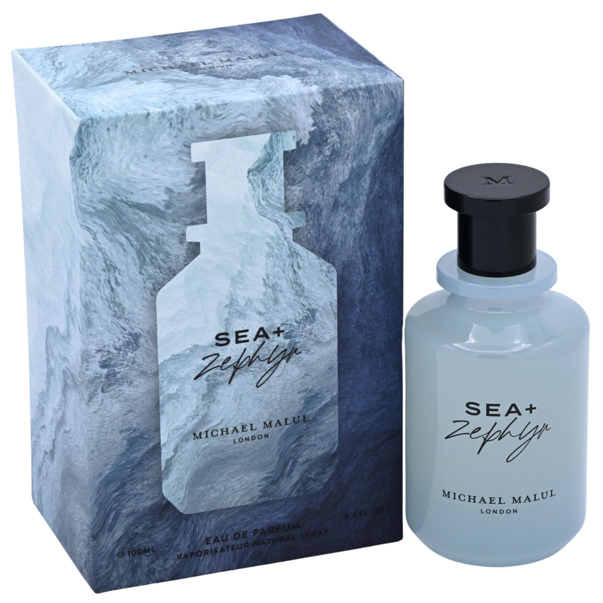 Michael Malul Sea+Zephyr Eau de Parfum Unisex 3.4 oz Spray NIB 725765657251